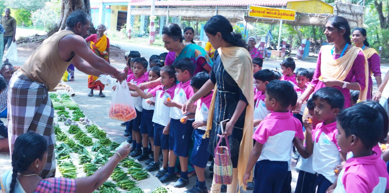 Educational Village Trip to Therkupalayam - LKG & UKG.